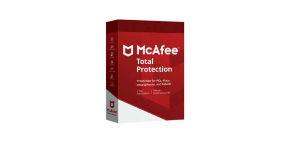 McAfee Total Protection για 3 Συσκευές και 1 Έτος Χρήσης Ηλεκτρονική Άδεια